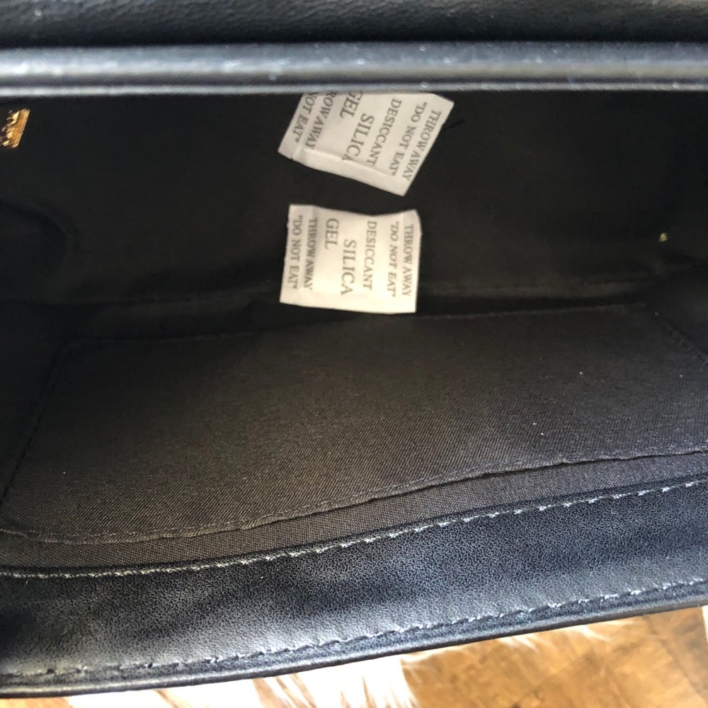 Badgley Mischka Black Studded Vegan Lthr Purse - Picture 9 of 12